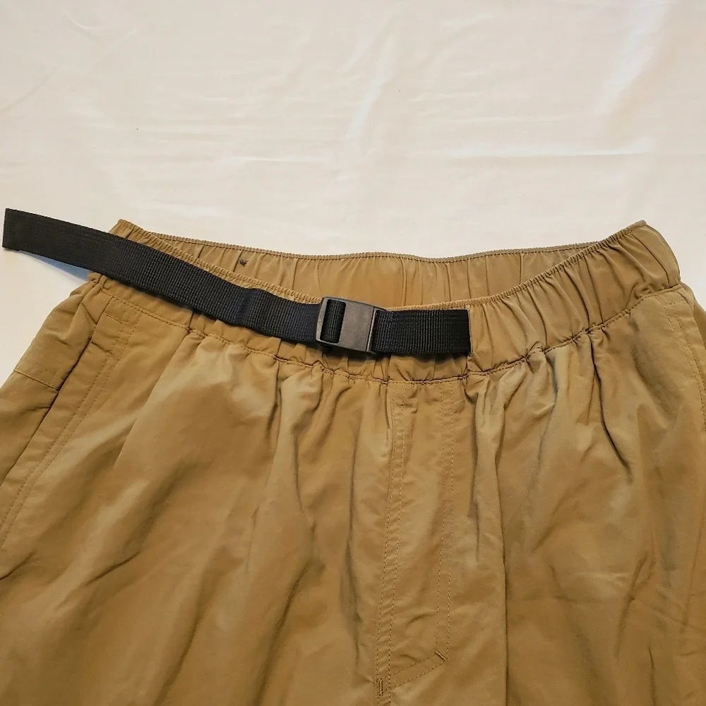 Columbia GRT Pants Men's Size 32Lx30 Belted Cargo Outdoor Relaxed Nylon Khaki